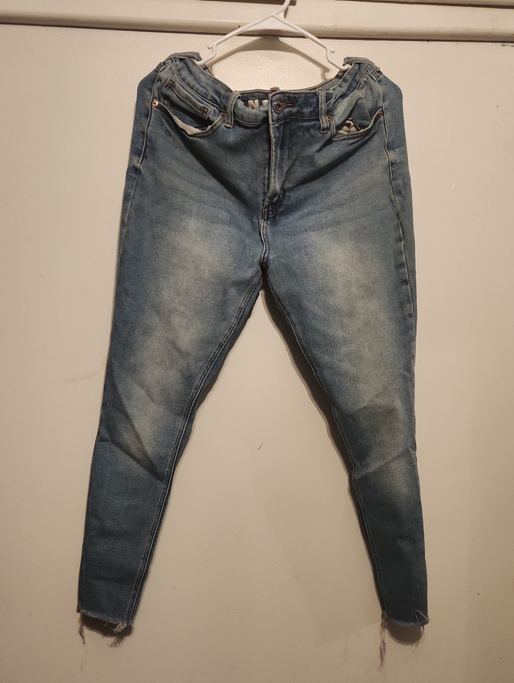 Women's Skinny Mid Blue Washed Jeans